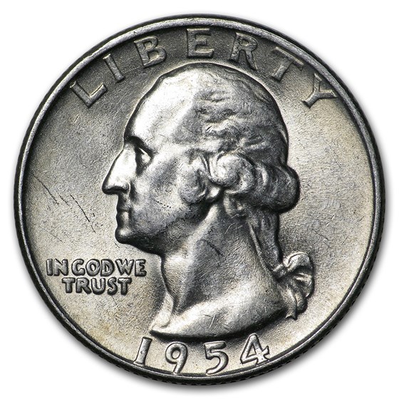 1954-D Washington Quarter AU 1954-D Washington Quarter AU